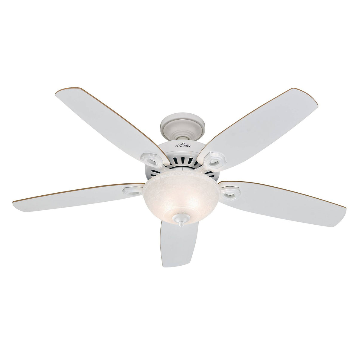 Hunter Builder Deluxe Ceiling Fan White 52 in 53089